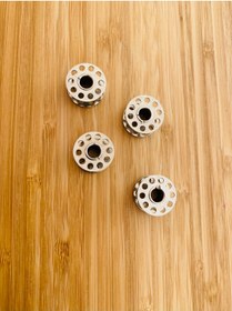 Resim Öztürk Ev Tipi Dikiş Makinesi Metal Beyaz Masura. 4'lü. 