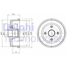 Resim Delphi Bf472 Fren Kampanasi Arka (OPEL: CORSA C) 418001 (WF422852) 