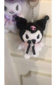Resim Piraye Hediyelik Eşya Kuromi Peluş Anahtarlık Siyah 