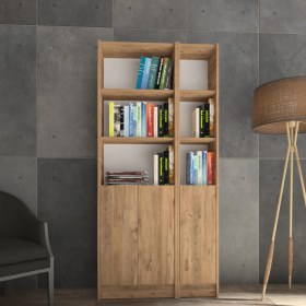 Resim Yeti Mobilya Kuta FLAT85 Kitaplık 3 Kapaklı Kütüphane 