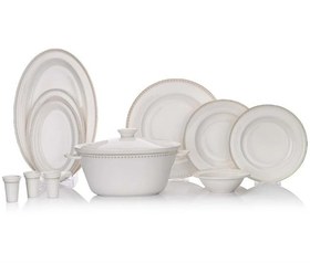 Resim Schafer Queen Classy Bone Yemek Takımı 60 Parça GUM01 Gümüş 
