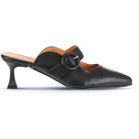 Resim Bueno Shoes Siyah Deri Kadın Topuklu Terlik 01wa1301 