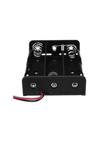 Resim 18650 Kablo Çıkışlı 3'lü Pil Yatağı 