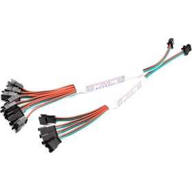 Resim Hazar LED 4'lü Pixel Çoklayıcı Amplifier WS2811-WS2812B Piksel Şerit Bağlantı Adaptör Çoğaltıcı Dağıtıcı Birleştirici Kablo 5-24V 