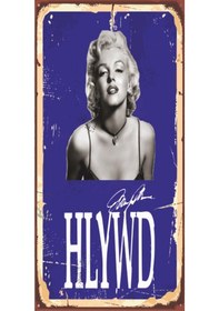 Resim myron monroe (10 CM X 20 CM) mini retro ahşap poster 