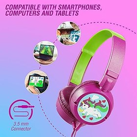 Resim Volkano Unicorn Kulak Üstü Çocuk Kulaklığı 