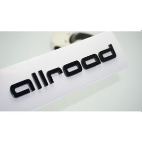 Resim A4 A6 Allroad Bagaj Siyah Abs Yazı Logo Audi İle Uyumlu 