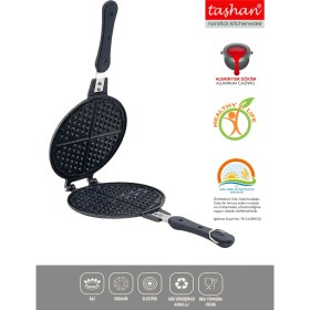 Resim Döküm Waffle Tavası, Dayanıklı ve Şık Tasarım, Pratik Kullanım 