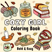 Resim 1 Cozy Girl Renkli Kitap - 24 Sayfa, Kalın ve Yükseltilmiş, Stres Giderici ve Hafızayı Artırıcı Yetişkin Renkli Kitap, Sonbahar ve Sonbahar Temaları ile, Aile Toplantıları ve Tatiller için Mükemmel, Şenlikli Hediye Fikri, Tatil Renkli Kitap | Sonbahar Tasarımı | Detaylı Çizim, Yetişkin Renkli Kitap 