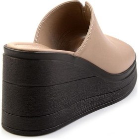 Resim Bambi Vizon Leather Kadın Terlik K04040012603 Vizon 