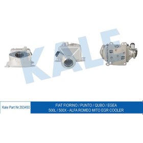 Resim Egr Sogutucu Fiorino Punto Qubo Egea 500L 500X Alfa Romeo Mito 504648234 