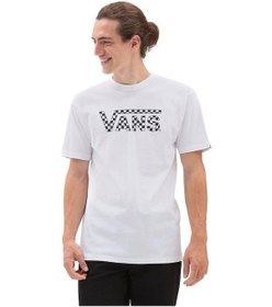 Resim Vans Checkered Vans Tee-b Erkek T-shirt Vn0a7ucpyb21 Beyaz 