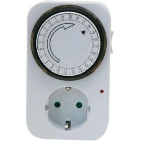 Resim Normadia Priz Tipi Analog Zaman Saati Dijital Gösterge ve Kolay Kullanım 