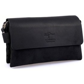 Resim Hakiki Deri El Portföy Çanta Crazy Horse Kangaroo Kıngdom 9288-Zs 