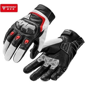 Resim Novahub Motowolf Mdl0305c Karbon Fiber Koruma Eldiveni Kırmızı 