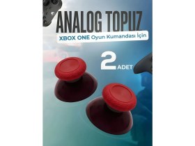 Resim Xbox One Series S x Uyumlu Analog Topuz 2 Adet Başlık Kol Yedek Parça Bordo 
