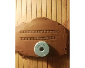 Resim Enb Ceramic1,5 cm Desen 5 cm Çap Doku Rulosu-Doku Kil Tekerleği 10 
