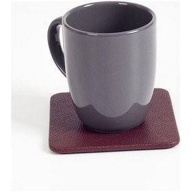 Resim Turgut Office Deri Bardak Altlığı Bordo 3 Adet Bordo 