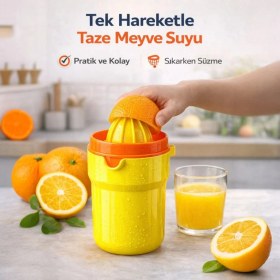 Resim Culiq Çok Amaçlı Limon Sıkacağı ve Meyve Ezici - Püre Yapabilen - Saklama Kaplı - 400 ml 