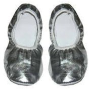 Resim salarticaret Gümüş Pisipisi Bale Ayakkabısı Suuni Deri Siparişlerinizi Bir Beden Büyük Veriniz 