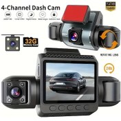 Resim Motion003 360 Derece Panoramik 4 Kanallı Araç Kamerası 32gb Hafıza Kartlı Gece Görüşü Ön Arka Sol Saç Kayıt 