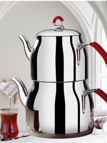 Resim Viola Kanuni Çaydanlık Silikon Telkulp Paslanmaz Çelik Çaydanlık 