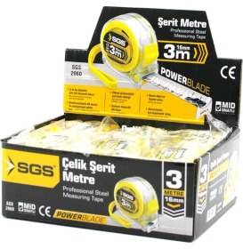 Resim İlk El Grup 12 Adet 3mt x 16MT Şeffaf Stoplu Şerit Metre (4887) 