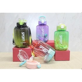Resim Pipetli Su Matarası 1100 Ml Bpa İçermez Alk3149 Çok Renkli 
