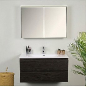 Resim Kobos Lignum 100 Cm Banyo Dolabı Seti Watson Siyah 
