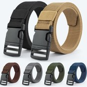 Resim Unisex Woven Belt, Plastik Tokalı, Rahat Spor Stili, Örgülü Tasarım, Günlük, Plaj, Parti, Düğün, Kolej, Dış Aktiviteler İçin Uygun - Dayanıklı, Yıkanamaz, Ortalama Boyut 