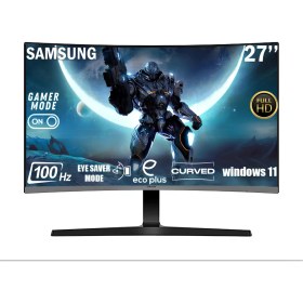 Resim Samsung Essential S3 27" 100Hz 4Ms (VGA+HDMI) FHD VA Curved Vesa Monitör LS27D390GAUXUF 