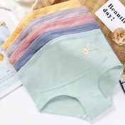 Resim Kadınların Çiçek Desenli Yüksek Bel Külotları - Yumuşak, Esnek Kumaş, Tüm Mevsimler İçin Rahat, Kemer Olmadan, Dar Kesim, Hamile Kadınlar İçin İdeal, Hamilelik Desteği Külotları|Çiçek Desenli Külotlar|Esnek Kumaş Külotlar 