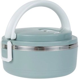 Resim Vakumlu 2 Katlı Yemek Termosu Mavi 1,5 Litre 