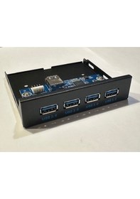 Resim 4 Port Usb 3.0 Panel 3.5'' Kasa İçin 4 Port Usb 3.0 Ön Panel 