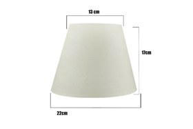Resim 22'LİK ABAJUR ŞAPKASI / PVC BEYAZ FİNLİN 