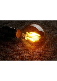 Resim Edison G95 10'lu Rustik 6W LED Ampul Amber Renk E-27 Duy Tipi Gün Işığı ile Dekoratif Aydınlatma 