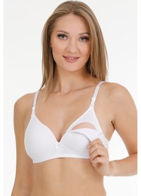 Resim Parlingerie Modal Kaplı Emzirme Sütyeni Beyaz 