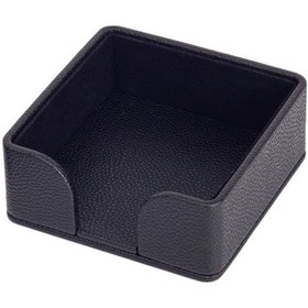 Resim Turgut Office Felix Deri Notluk Siyah 10x10cm 