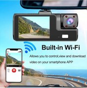 Resim Arabalar İçin 3lens Dash Kamera Wifi Video Kaydedici 1080p Araba Dvr'ı Araç X85-wıfı-2cam 