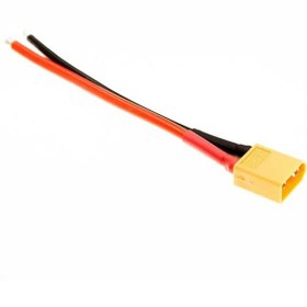 Resim Xt60 Erkek Konektör - 10 Cm Silikon Kablo 