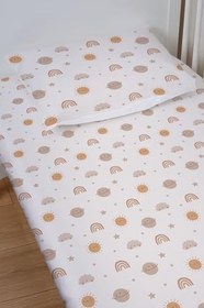 Resim Organik Bebek Boy Lastikli Çarşaf Seti - Güneşli Günler 70 x 110 