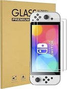 Resim KEANBOLL Nintendo Switch OLED model 2021 ile uyumlu 2'li Paket Temperli Cam Ekran Koruyucu, Ultra Net ve 9H Sertlik ve Çizilmeye Dayanıklı ve Kolay Kurulum 