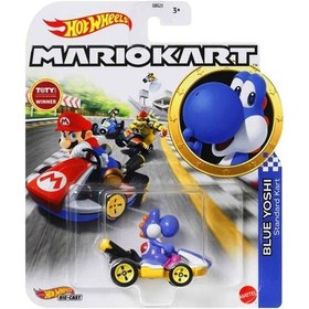 Resim Hot Wheels Mario Kart Karakter Araçlar Blue Yoshi Grn23 