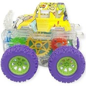 Resim Sürtmeli Işıklı Off-road Aracı - 7310 - Mor Çok Renkli 