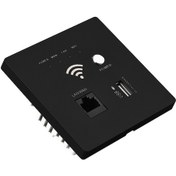 Resim Geeksen Duvar Montajlı 300m Wifi Ap Router, Usb Şarj Portlu, Siyah, Kablosuz Erişim Noktası, Güçlü Performans 
