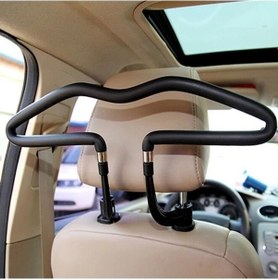 Resim Novahub Jms Paslanmaz Çelik Araba Koltuğu Kafalık Elbise Askısı Ceket Takım Elbise Tutucu Siyah 