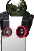 Resim TechnoStation Balık Gözü Lens Fish Eye 3 Wide Geniş Açılı Makro Telefon Lensi 