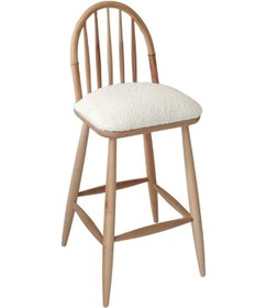 Resim Rustica İskandinav Bar Sandalyesi Natural 