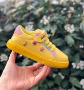 Resim Pandalina Kız Çocuk Sneakers , Tam Ortopedik Phylon (hafif) Taban Sneakers ,çocuk Yıldız Detaylı Spor Ayakkabı 