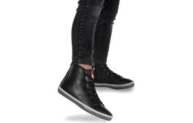 Resim Kiko Kids Pant Günlük Bağcıklı Fermuarlı Erkek Çocuk Spor Ayakkabı Siyah 